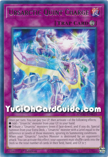 Yu-Gi-Oh Card: Ursarctic Quint Charge