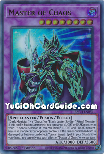 Yu-Gi-Oh Card: Master of Chaos