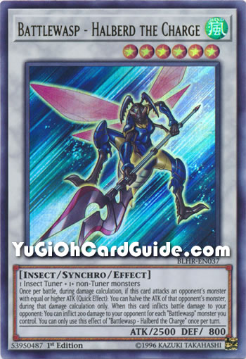 Yu-Gi-Oh Card: Battlewasp - Halberd the Charge