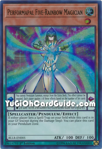 Yu-Gi-Oh Card: Performapal Five-Rainbow Magician