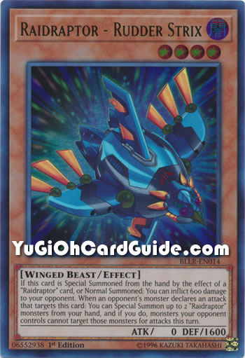 Yu-Gi-Oh Card: Raidraptor - Rudder Strix