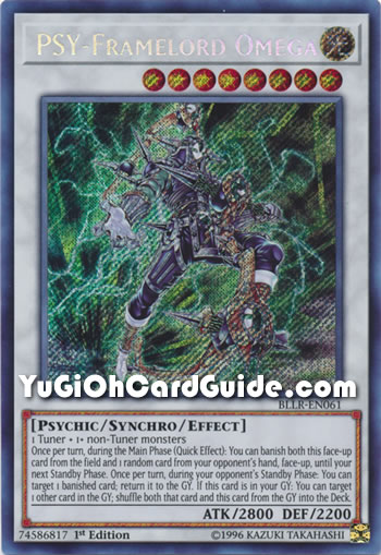 Yu-Gi-Oh Card: PSY-Framelord Omega