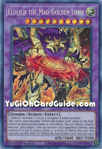 Yu-Gi-Oh Card: Eldlich the Mad Golden Lord