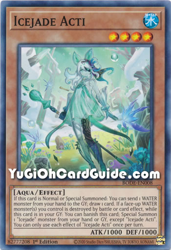 Yu-Gi-Oh Card: Icejade Acti