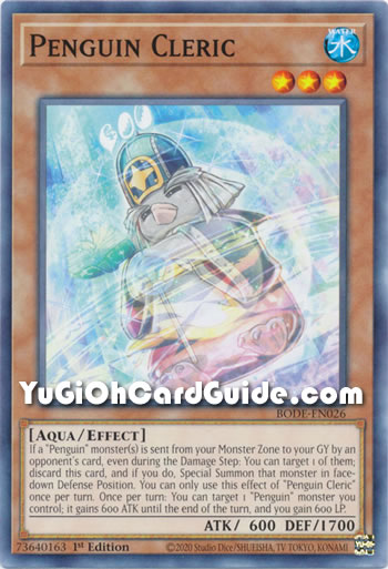Yu-Gi-Oh Card: Penguin Cleric