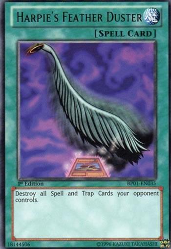 Yu-Gi-Oh Card: Harpie's Feather Duster