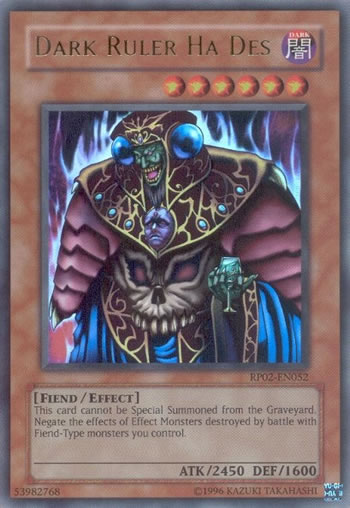 Yu-Gi-Oh Card: Dark Ruler Ha Des