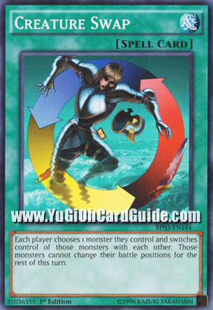 Yu-Gi-Oh Card: Creature Swap