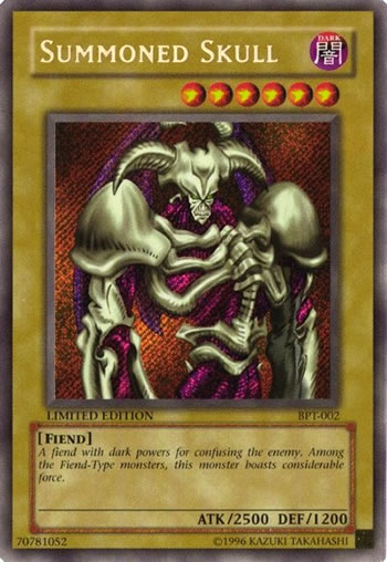 Yu-Gi-Oh Card: Summoned Skull