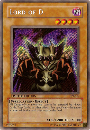 Yu-Gi-Oh Card: Lord of D.