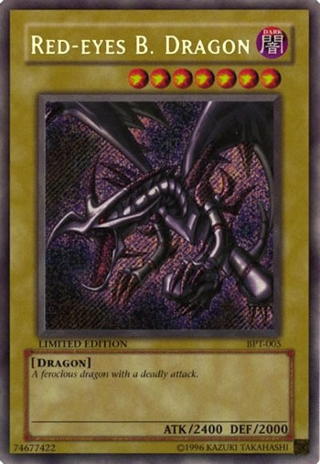 Yu-Gi-Oh Card: Red-Eyes B. Dragon