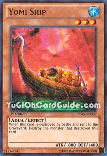 Yu-Gi-Oh Card: Yomi Ship