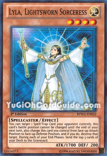 Yu-Gi-Oh Card: Lyla, Lightsworn Sorceress