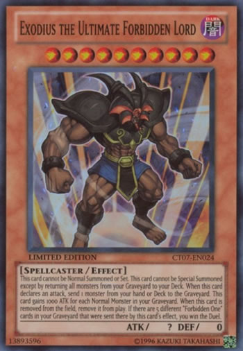Yu-Gi-Oh Card: Exodius the Ultimate Forbidden Lord