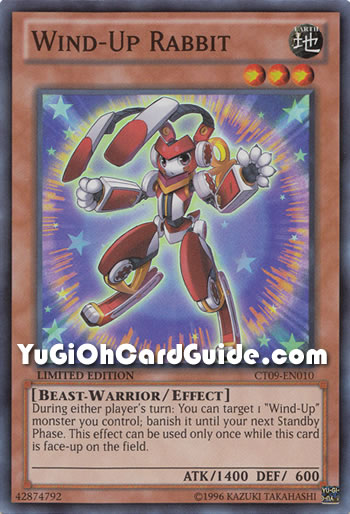 Yu-Gi-Oh Card: Wind-Up Rabbit