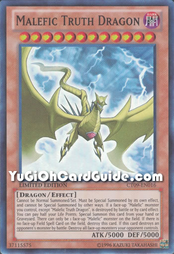 Yu-Gi-Oh Card: Malefic Truth Dragon
