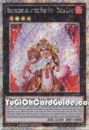 Yu-Gi-Oh Card: Brotherhood of the Fire Fist - Tiger King