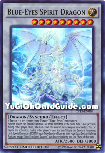 Yu-Gi-Oh Card: Blue-Eyes Spirit Dragon
