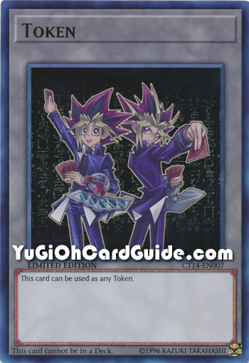 Yu-Gi-Oh Card: Yugi Muto and Yami Yugi Token
