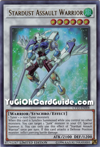 Yu-Gi-Oh Card: Stardust Assault Warrior