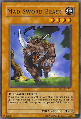 Yu-Gi-Oh Card: Mad Sword Beast