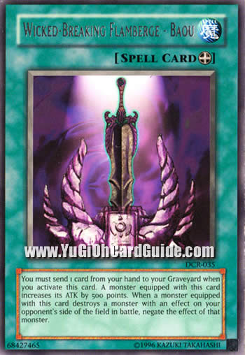 Yu-Gi-Oh Card: Wicked-Breaking Flamberge - Baou
