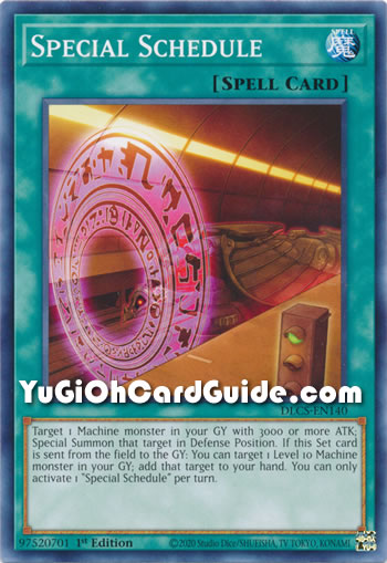 Yu-Gi-Oh Card: Special Schedule