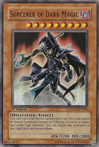 Yu-Gi-Oh Card: Sorcerer of Dark Magic