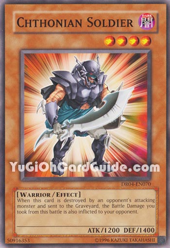 Yu-Gi-Oh Card: Chthonian Soldier