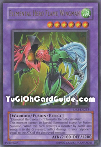Yu-Gi-Oh Card: Elemental HERO Flame Wingman