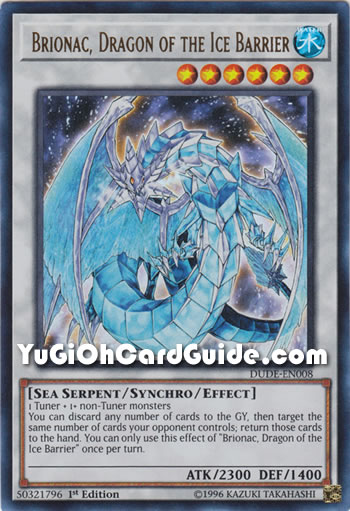 Yu-Gi-Oh Card: Brionac, Dragon of the Ice Barrier