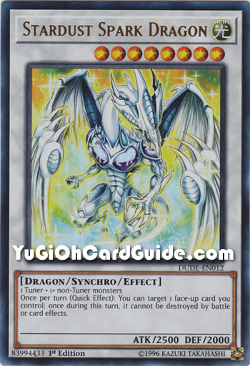 Yu-Gi-Oh Card: Stardust Spark Dragon