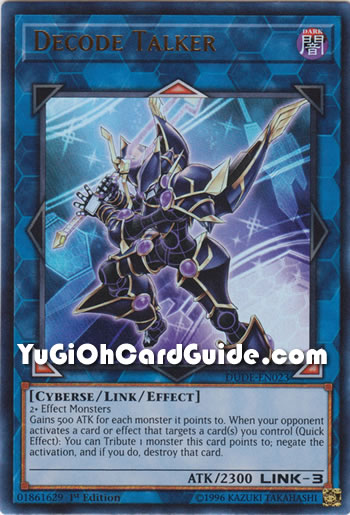 Yu-Gi-Oh Card: Decode Talker