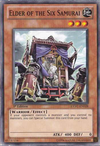 Yu-Gi-Oh Card: Elder of the Six Samurai