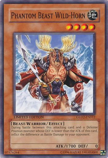 Yu-Gi-Oh Card: Phantom Beast Wild-Horn