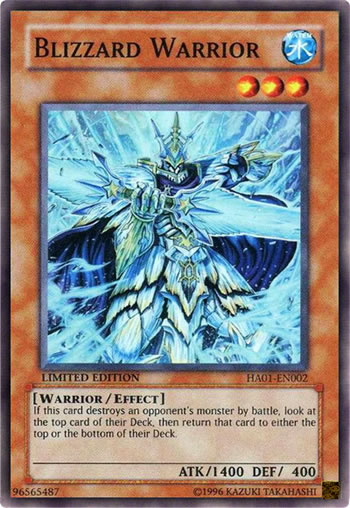 Yu-Gi-Oh Card: Blizzard Warrior