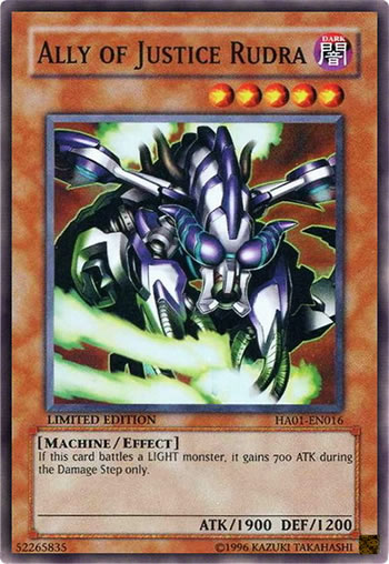 Yu-Gi-Oh Card: Ally of Justice Rudra