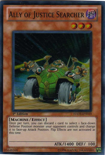 Yu-Gi-Oh Card: Ally of Justice Searcher