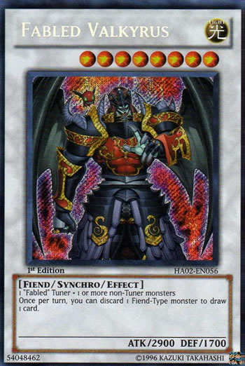 Yu-Gi-Oh Card: Fabled Valkyrus