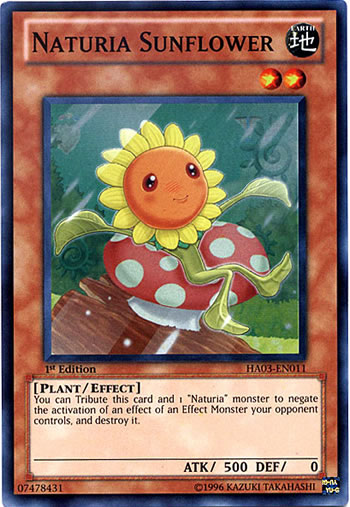 Yu-Gi-Oh Card: Naturia Sunflower