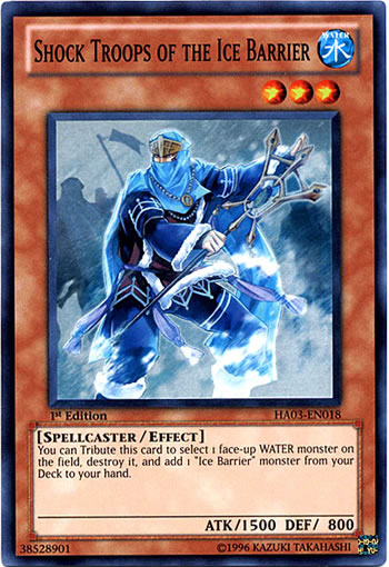 Yu-Gi-Oh Card: Shock Troops of the Ice Barrier