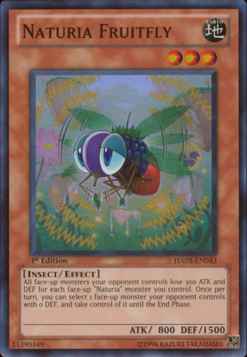 Yu-Gi-Oh Card: Naturia Fruitfly