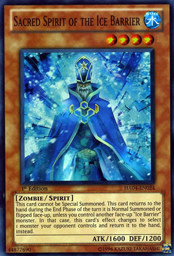 Yu-Gi-Oh Card: Sacred Spirit of the Ice Barrier
