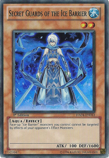 Yu-Gi-Oh Card: Secret Guards of the Ice Barrier