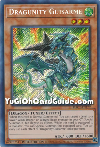 Yu-Gi-Oh Card: Dragunity Guisarme