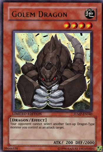 Yu-Gi-Oh Card: Golem Dragon