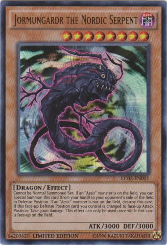 Yu-Gi-Oh Card: Jormungardr the Nordic Serpent