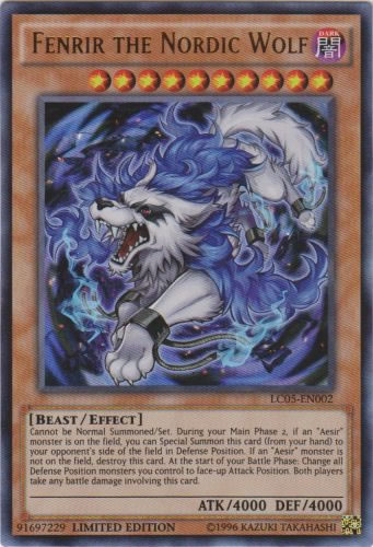 Yu-Gi-Oh Card: Fenrir the Nordic Wolf