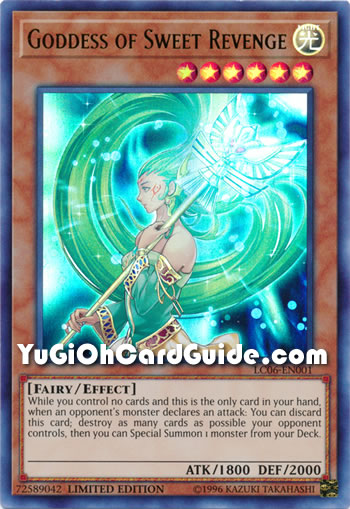 Yu-Gi-Oh Card: Goddess of Sweet Revenge