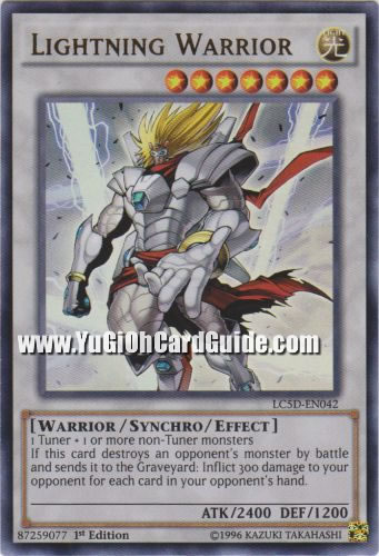 Yu-Gi-Oh Card: Lightning Warrior